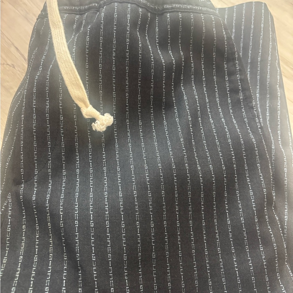 Gucci Black and White Striped Bag